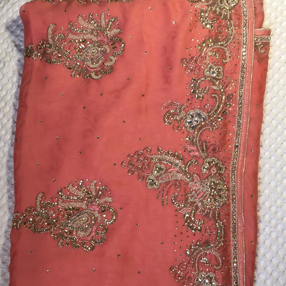 stone work party wear saree